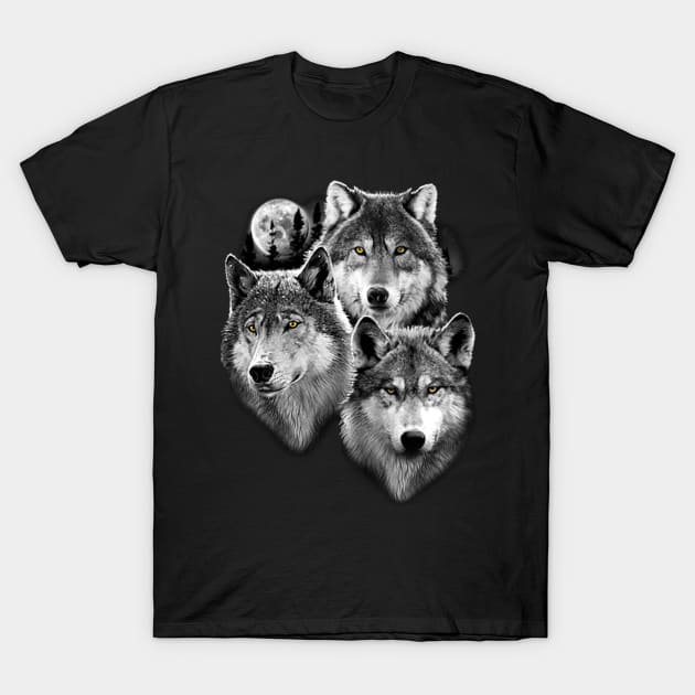 The Wolf Pack T-Shirt by KA Creative Design